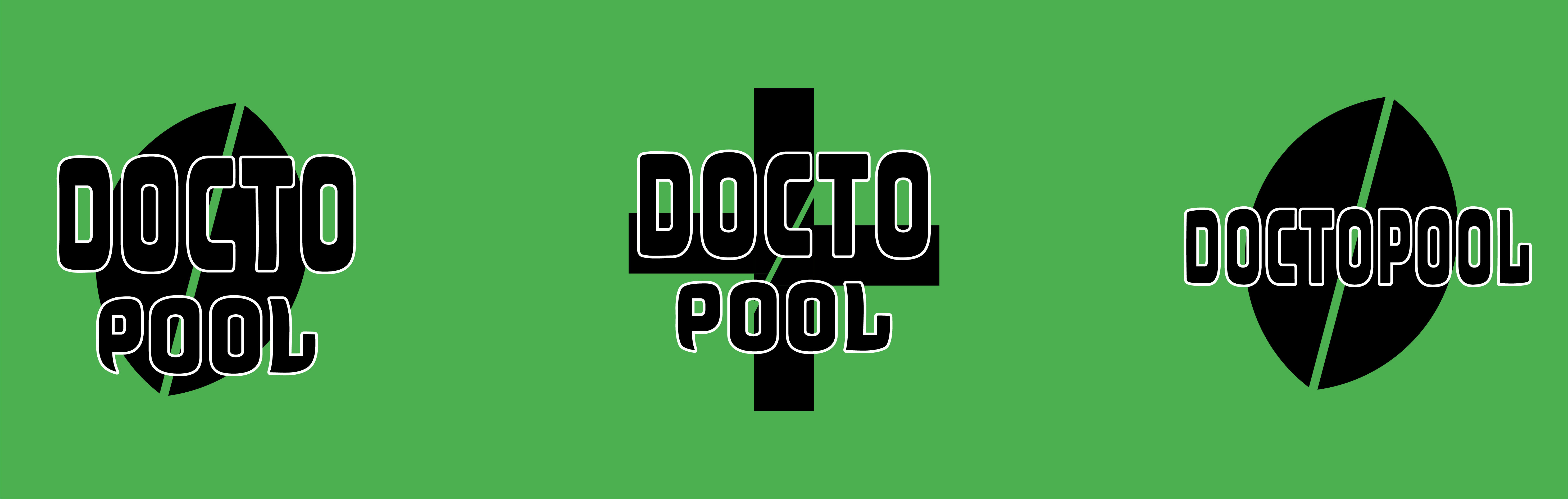 Plaquette logo doctopool en noir